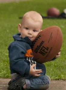 Baby with Football by GaborfromHungary